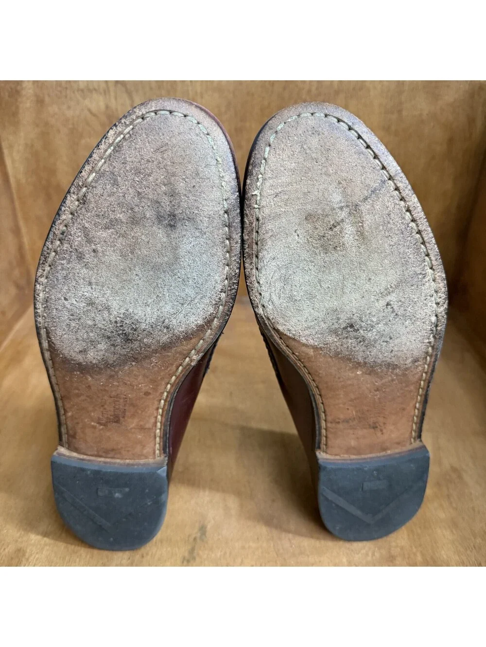 Allen Edmonds Maxfield Tassel Loafer Mens 11D Burgundy Leather Slip On Shoes USA